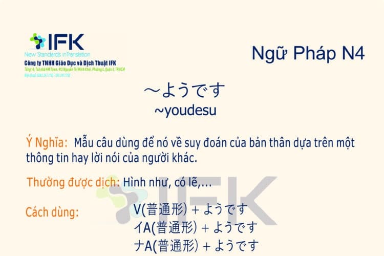 Ngữ pháp N4_Youdesu