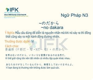 ngu phap tieng nhat n3 nodakara