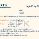 Ngữ pháp N2 ~限り Đến mức, đến giới hạn