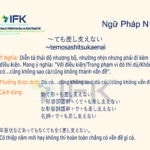 Ngữ Pháp N1〜ても差し支えない/ Dù 〜 cũng không sao/ không thành vấn đề gì