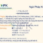 Ngữ Pháp N1〜てもともとだ/ 〜 Vì Không Có Gì Để Mất