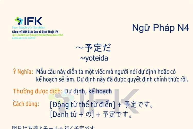 Ngữ pháp N4_Yoteida
