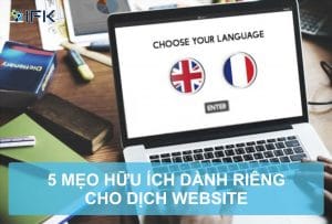 5 MẸO HỮU ÍCH DÀNH RIÊNG CHO DỊCH WEBSITE