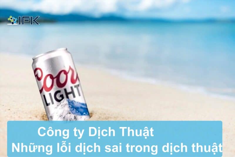 Công ty dịch thuật IFK - bia Coor