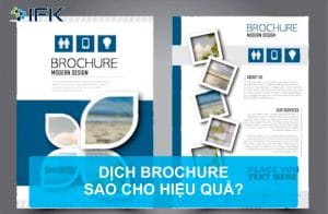 DỊCH BROCHURE SAO CHO HIỆU QUẢ