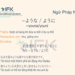 Ngữ pháp N4 〜ような / ように  giống như