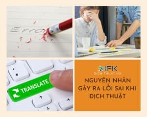 nguyên nhân gây ra lỗi sai khi dịch thuật