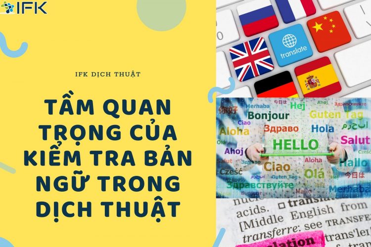 tam quan trong cua kiem tra ban ngu trong dich thuat