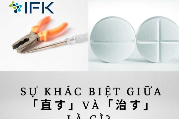 Su khac biet giua 直す va 治す la gi Y nghia tung loai
