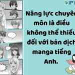 Năng lực chuyên môn rất cần thiết khi dịch Manga tiếng Anh.