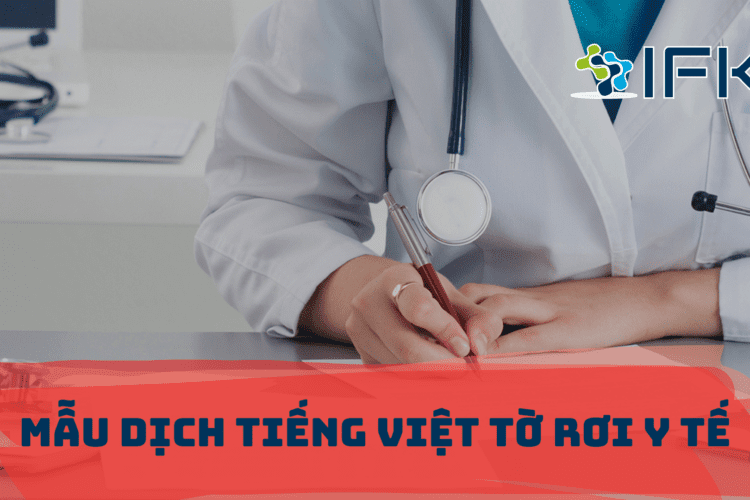 Mẫu Dịch Tiếng Việt Tờ Rơi Y Tế