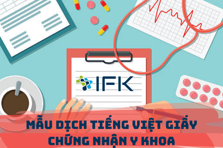 Mẫu Dịch Tiếng Việt Giấy Chứng Nhận Y Khoa