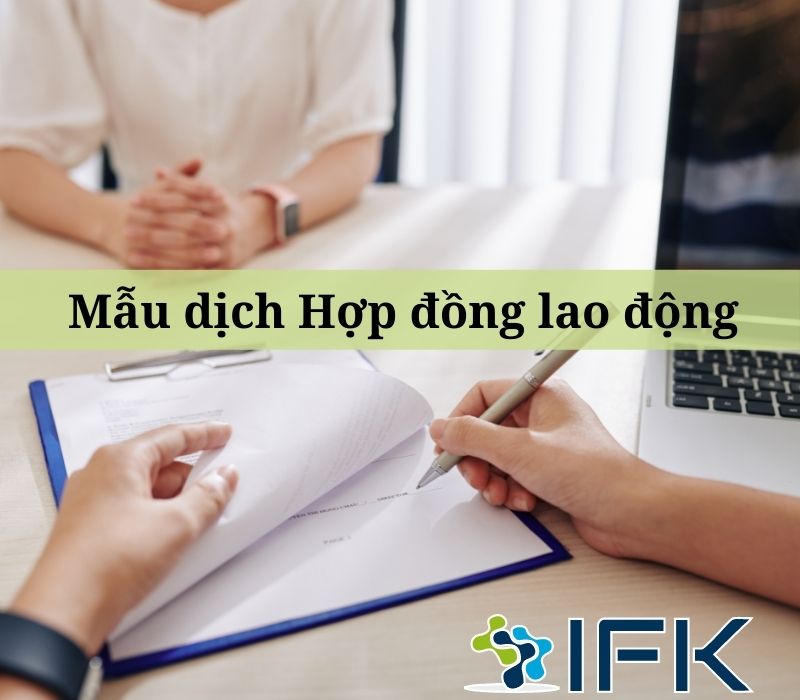 Mẫu dịch hợp đồng lao động