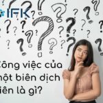 Mô tả công việc của một biên dịch viên