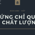 Bài dịch Anh-Việt Chứng chỉ hệ thống quản lí chất lượng