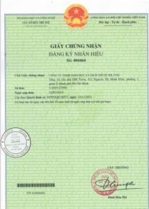 Giấy chứ nhan dang ky nhan hieung nhận đăng ký nhãn hiệu