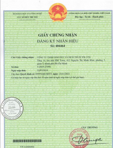 Giấy chứ nhan dang ky nhan hieung nhận đăng ký nhãn hiệu
