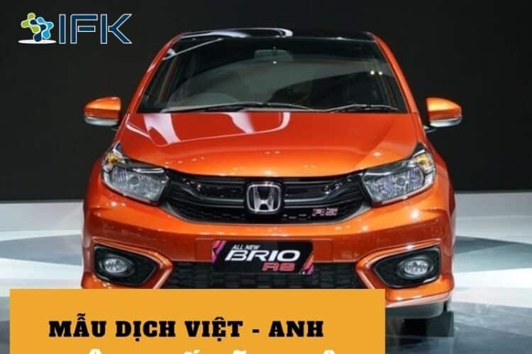 Thông số kỹ thuật xe ô tô