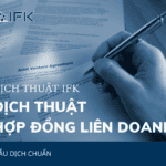 MẪU DỊCH ANH – VIỆT HỢP ĐỒNG LIÊN DOANH