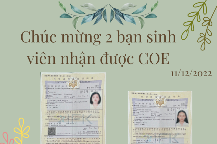 chuc mung 2 sinh vien uef da nhan coe