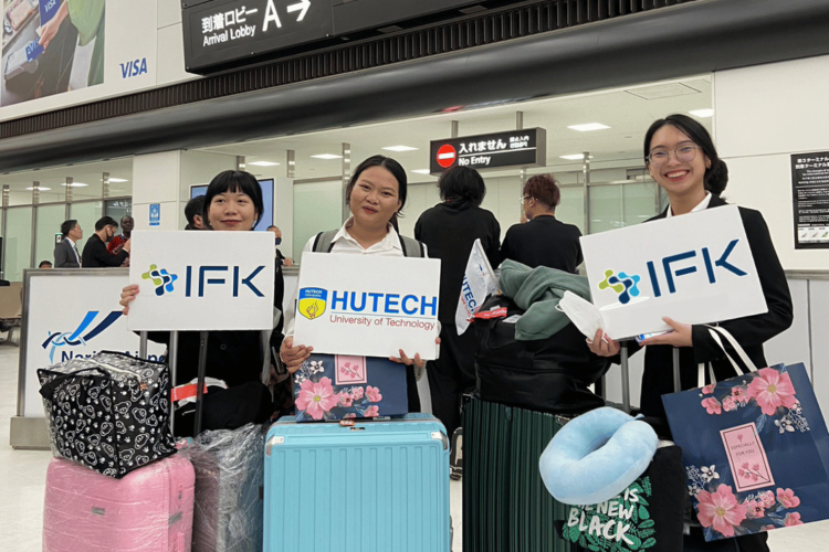 Tiễn 3 sinh viên Internship tại Nhật Bản - Du Học Nhật Bản - IFK