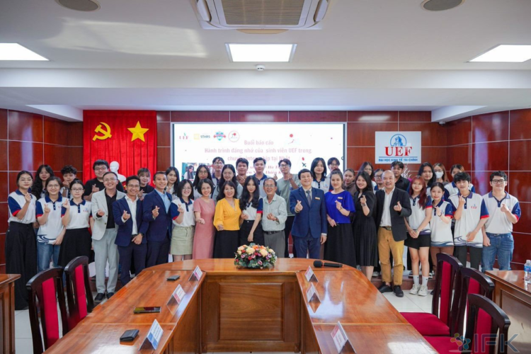 Sự kiện Tổng kết báo cáo quá trình thực tập của sinh viên UEF | Du Học Nhật Bản | IFK