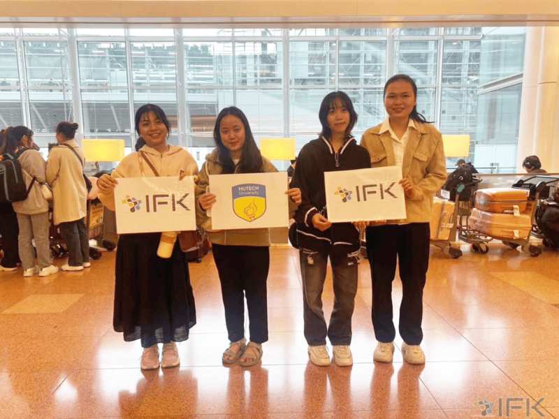 Tiễn 4 sinh viên Hutech thực tập tại Nhật Bản T4/2024 | Du Học Nhật Bản IFK
