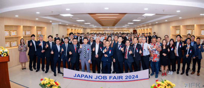 IFK tham gia sự kiện Japan JobFair VJIT của Trường Đại Học Công Nghệ TPHCM (HUTECH) T7/2024