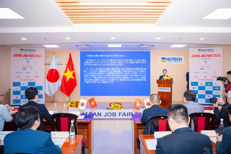 IFK tham gia sự kiện Japan JobFair VJIT của Trường Đại Học Công Nghệ TPHCM (HUTECH) T7/2024