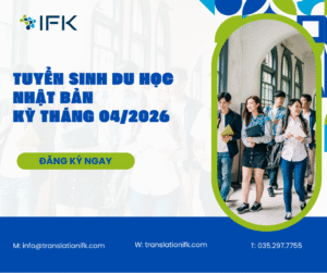 Tuyển sinh du học Nhật Bản kỳ tháng 04/2026 - SENDAGAYA