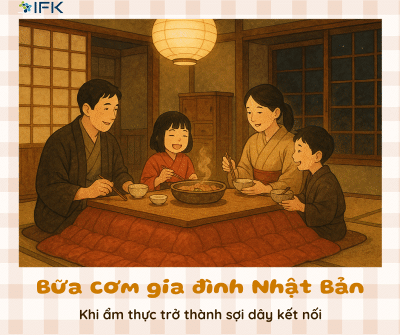 Bữa cơm gia đình Nhật–Khi ẩm thực trở thành sợi dây kết nối