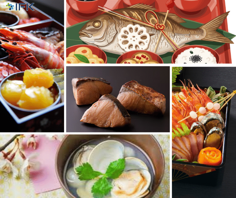 các món chính trong hộp osechi