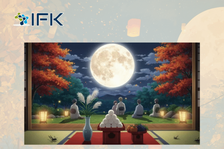 Trang ram trung thu thoi diem, cach ngam trang va banh Dango