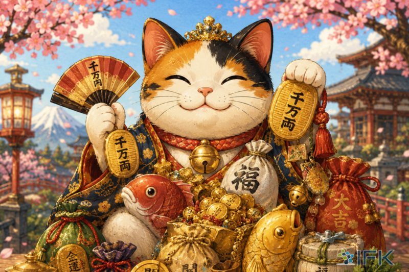 Maneki Neko cam nhung vat pham nao