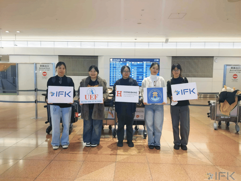 Tiễn sinh viên VHU, UEF, HIU thực tập tại Nhật Bản T11/2025 | Du Học Nhật Bản IFK