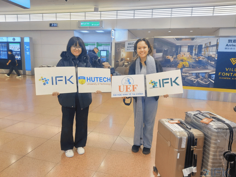 Tiễn sinh viên UEF HUTECH thực tập tại Nhật Bản T11/2025 | Du Học Nhật Bản IFK