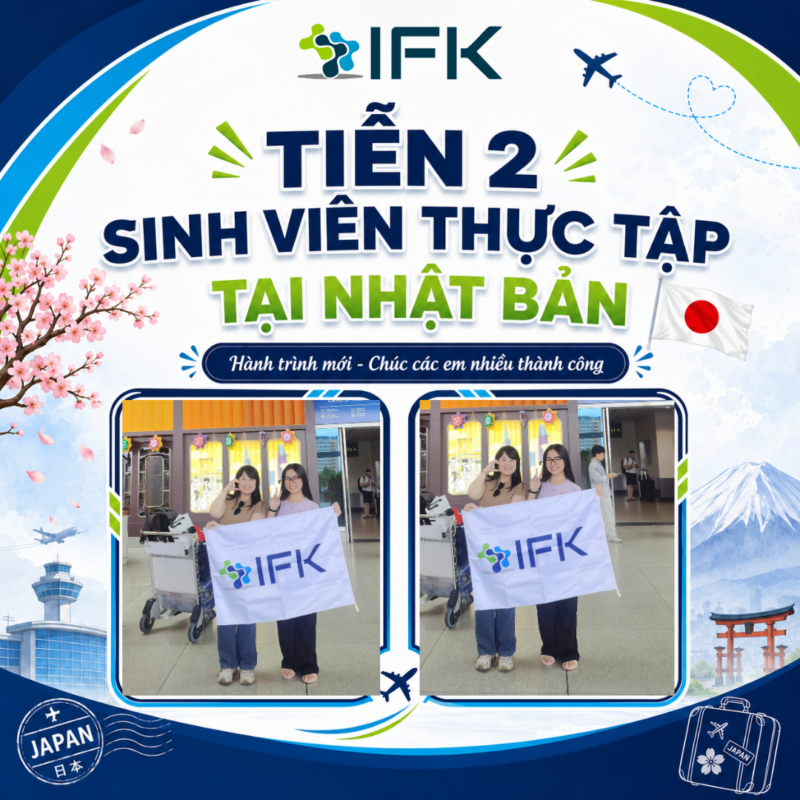 IFK tiễn sinh viên UEF lên đường sang Nhật Bản thực tập ngày 12/07/2026